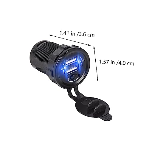Cargador rápido para PC y móvil con doble USB UKCOCO para coche 3