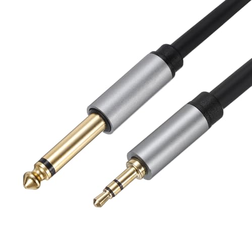 Cable adaptador de interconexión MECCANIXITY de 6,35 mm a 3,5 mm para conectar laptop a altavoz