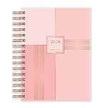 Matilda Myres 2026 A5 Day a Page Diary | Daily Planner January–December | Hardback with Rose Gold Wiro Binding | Lies Flat While Writing | Pink