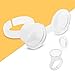 Pack of 100 Ink Rings Disposable Ink Cup Transparent Plastic Microblading Pigment Glue Holder for Eyelash Extension Pigment