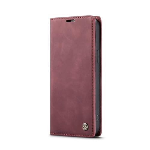 Étui König Design iPhone 15 Pro Max clapet bordeaux robuste - 2