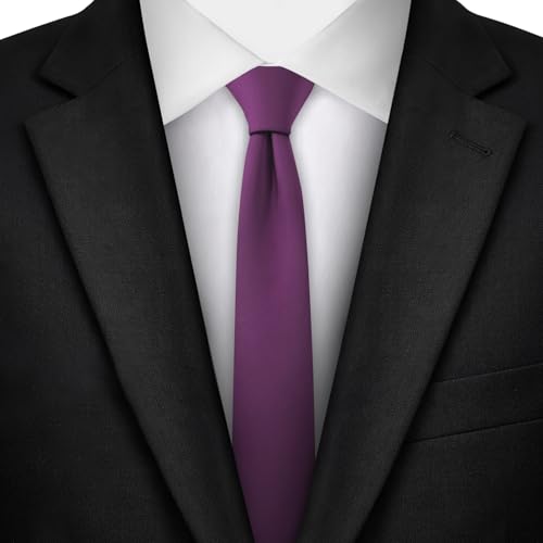 Image of Jacob Alexander Ultra Skinny 1.5 inch Men's Solid Necktie