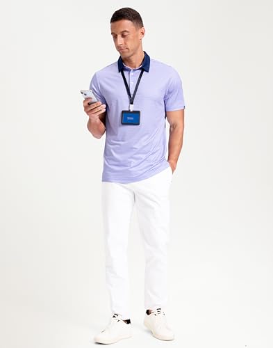 Image of Men's Golf Polo Shirts Dry Fit Performance Moisture Wicking Casual Print Golf Shirts for Men Breathable