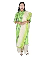 Riyashree Cotton Ikat Salwar Suit Set for Women with Dupatta | Ready to Wear Ikkat Salwar Suit for Women & Girls | Festive, Casual, Occasional, Wedding, Office | 16 XXL