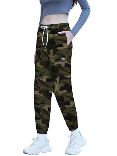 SANGTREE Womens Cargo Pants Printed Wrinkle Resistan Jogger Pants,S-2XL2
