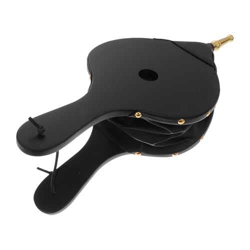 TOYANDONA Manual Fireplace Blower Fan Wood Fire Bellows for Outdoor Barbecue Camping Reusable Practical Air Blower with Gold Pipe and Convenient Fireplace Tool