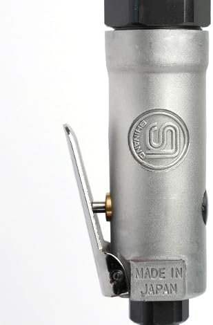 SI-1205B 3/8"" Pneumatic Ratchet Wrench - Made in Japan, Red and Grey