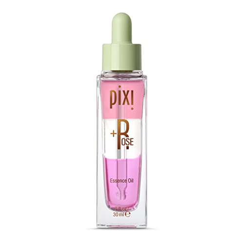 Pixi Beauty +Rose Essence Oil | Tri-Phase Nourishing Essence Oil | Rose Flower Nourishes Skin | Revitalize & Prep For Makeup | 1.00 Fl Oz