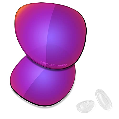 Image of SAUCER Premium Replacement Lenses & Nosepads for Oakley Elmont L OO4119 60mm Sunglasses