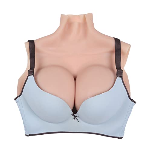 Silicone Breast Forms East West Shape Fake Boobs Breastplate for Crossdresser Transgender Cosplay Drag Queen Wide-Set