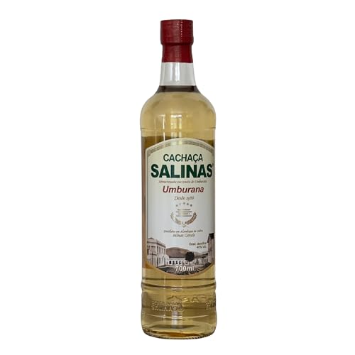 Cachaça Salinas Premium 700 ml Umbuarana – Destilado Artesanal de Brasil, ideal para Caipirinha, Cócteles y Mixología, envejecida