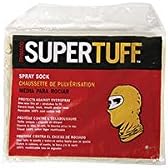 Trimaco SuperTuff Cotton Spray Sock Hood White One Size Fits Most 36 count