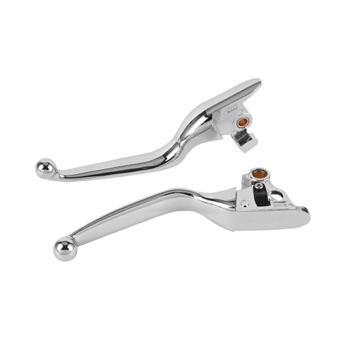 Ensemble de leviers de poignée Softail en finition alu argent durable