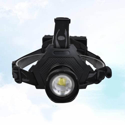 Linterna LED P70 zoom ajustable recargable USB 50w y banda elastica para camping exterior 5