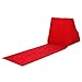 Inflatable Beach Loungers Back Support Cushion Chair for Festival Camping Trips - Weight, Compact & Comfortable - Perfect for Outdoor Activities - for Travel & Home Use - red