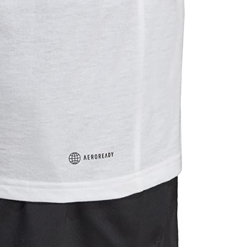 Adidas Men's Training Essentials Feel Ready Logo T-Shirt, White/Court Green, X-Large #TOP3