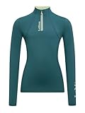 LeMieux Young Rider Classique Base Layer - Kids Long Sleeve Horse Riding Top - Children's Equestrian Apparel - Jungle - 13-14 Years