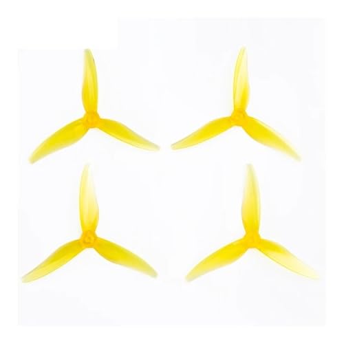 Hélices drone FPV 5.1x3.6x3 jaunes pour remplacer vos pièces R R5146