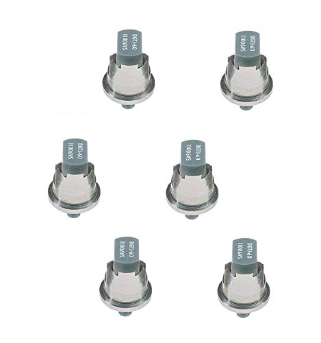 Pack of 6 - TeeJet DG TwinJet Drift Guard Twin Flat Gray Spray Tips SS @ 110 Farmer Bob's Parts DGTJ60-11006VS