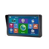 Navegador GPS for Coche y camión con Pantalla Grande de 9 Pulgadas, 256M, 8GB, Wince AVIN, transmisor FM Manos Libres, navegador mapas Europa(Without Bluetooth)