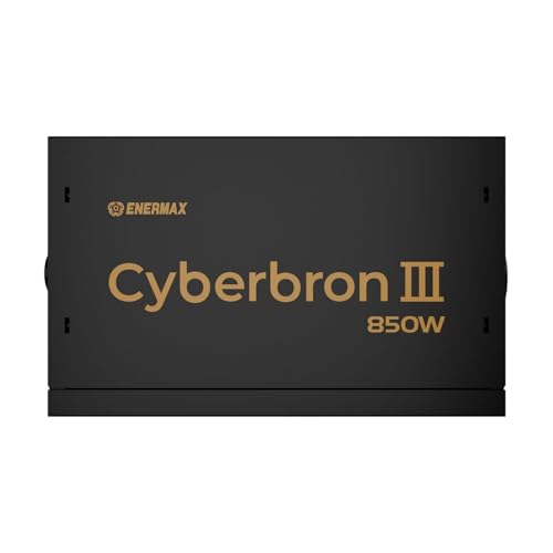 ENERMAX CYBERBRON III 850 Watt, alimentatore ATX 3.1 non modulare | PCIe 5.1 | 80 Plus Bronzo | ventola FDB da 120 mm | DC a DC con condensatori jap. |EMB850EWT-NAC - Alimentatore - Immagine 1