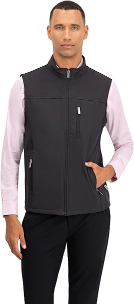 Image of REIMER | Men Softshell Vest Waterproof Windproof Thermal Neoprene Sleeveless Elegant Breathable Fit Zipper Pockets