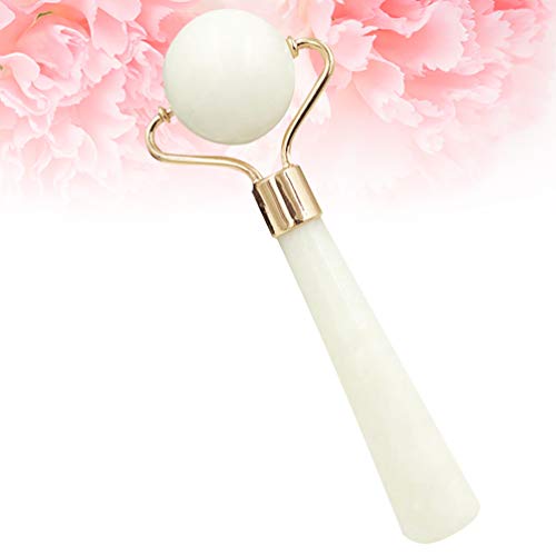 PIXNOR Rolo de Jade Natural Facial Pedra de Jade Quartzo Rolo Facial Quartzo Jade Massager Ferrament