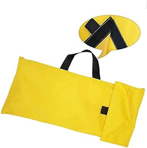Portable Emergency Medical Stretcher, Lightweight Yellow EMS Patient Mover, Soft Double-Thick Ox Fabric Litter for Quick Response & Transport, First Aid Rescue Equipment