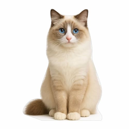Image of Cat 3FT Life Size Cardboard Cutout - A Fun Animal Standup for Photo Booths, Birthday Parties, and Events