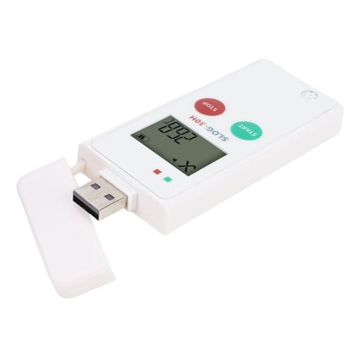 Registrador de temperatura USB para laboratorio, termohigrómetro digital 65000 datos 6