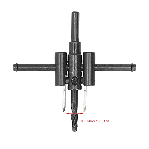 Kit de brocas para cortar círculos ajustable 30-120 mm miniatura 2