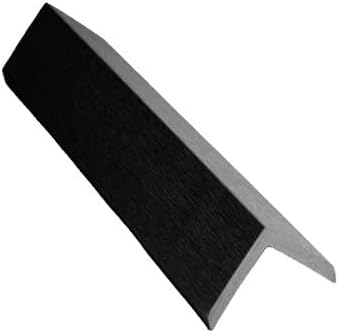 Tuda Grass Direct Composite Woodgrain Decking L/Angle Trim - Black - 3.6Metres x 50mm x 50mm - 1
