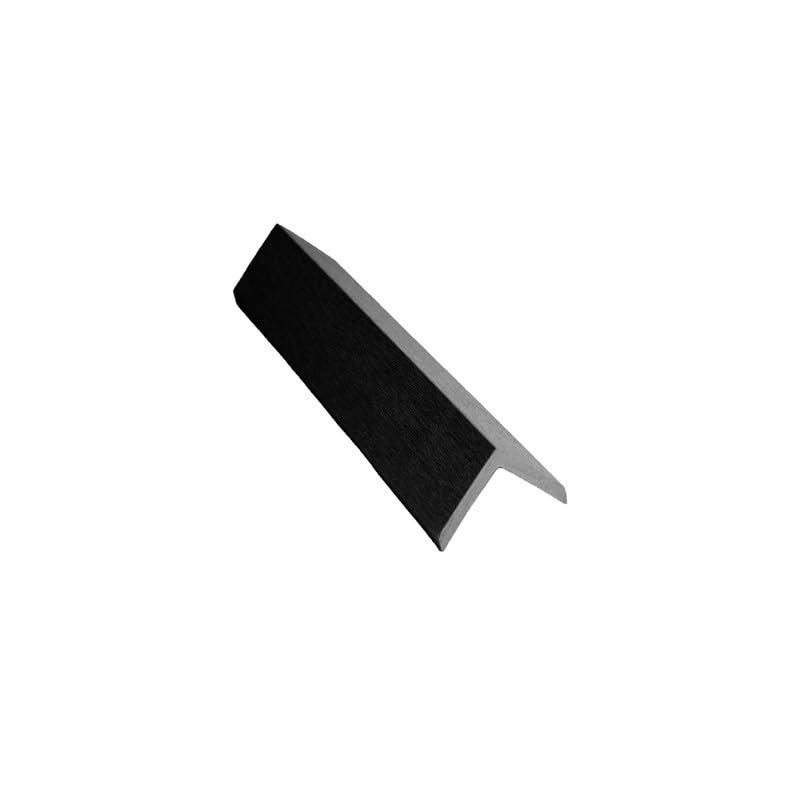 Tuda Grass Direct Composite Woodgrain Decking L/Angle Trim - Black - 4.8Metres x 50mm x 50mm — image 1