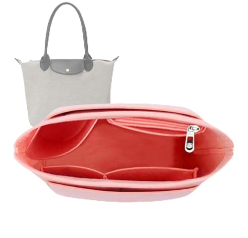 Lckaey Purse Organizer for purse organizer insert for le pliage Y012-pink-M