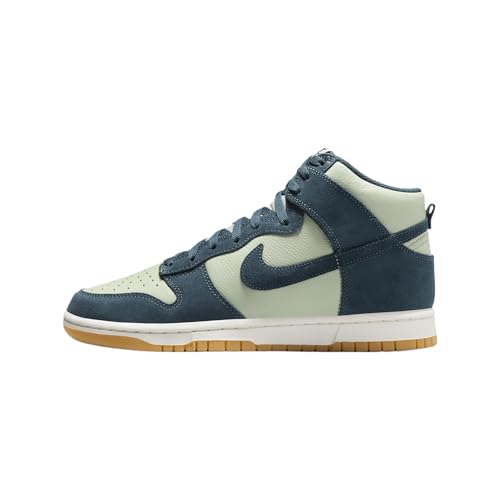 Nike Dunk High Retro SE Men's Shoes (FZ4739-300, Jade Horizon/Phantom/Gum Yellow/Armory Navy) Size 11
