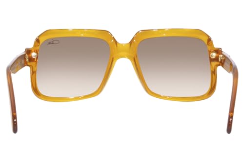 Cazal Legends 607/3 012 Sunglasses Amber/Brown Gradient Square Shape 56mm4