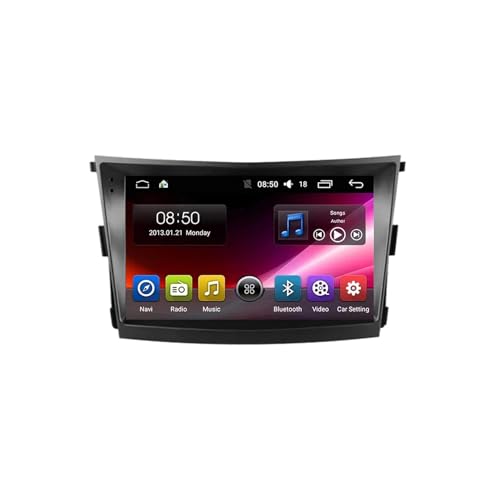 Navegación de Video del Automóvil para SsangYong Tivoli 2015 2019 Soporta Bluetooth, Control Volante, USB, WiFi, 4G, Mirror Link, GPS Navegador/Radio FM, 8 Nuclear 8G+256G
