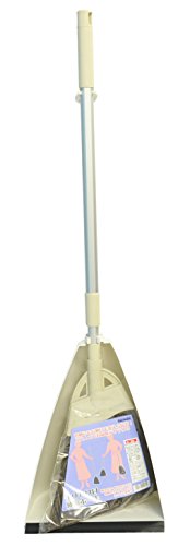 チリトリ付き 伸縮ほうき 黒シダ B01179