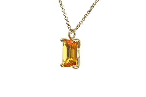 Collier pierre de naissance novembre citrine cadeau d'anniversaire femme