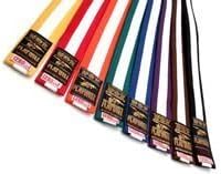 Playwell Martial Arts 100% Cotton Grading Belts Red Belt with White Coloured Stripe