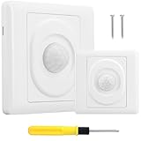 Acmerota Bewegungssensor-Schalter Bewegungssensor-Schalter Weitwinkel mit Belegung Auto Ein/Aus Lichter, 2-Draht 50W 180V-240V