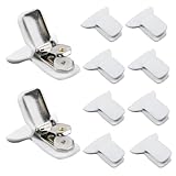 REDANHA 10 Pieces Padded Comforter Clips White Padded Duvet Clips Blanket Fasteners to Hold Bedding in Place and Prevent Comforters from Shifting Inside The Duvet Cover, Sweet Sleeping