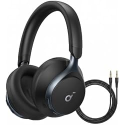 Soundcore Anker ANC Over-Ear Headphones | Active Noise Cancelling, Comfortable Fit, Bluetooth, 40H ANC Playtime, App Control, LDAC Hi-Res, 3 Mics with AI, Travel-Ready