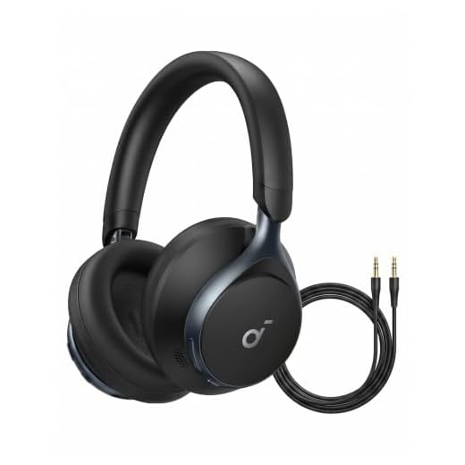 Soundcore by Anker, Space One, Active Noise Cancelling Headphones, 2X Stronger Voice Reduction, 40H ANC Playtime, App Control, LDAC Hi-Res Wireless Audio, Comfortable Fit, Clear Calls, Bluetooth 5.3