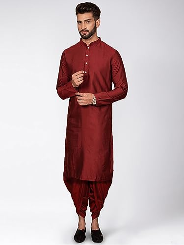 Ensemble veste courte coton homme dhoti bloc de couleurs KISAH - 6