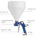 Air Texture Spray Gun Drywall Texture Sprayer 1.58 Gallon with 4.0mm/6.0mm/8.0mm Nozzle Paint Air Hopper Gun for Stucco Mud Popcorn on Walls and Ceiling Orange Peel Knockdown Blue