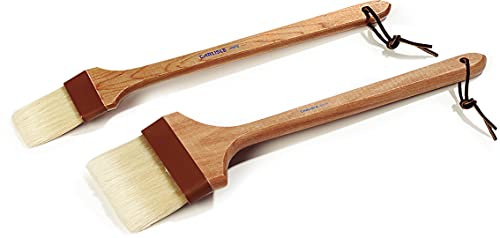 Image of SPARTA Nylon Pastry Brush - 4037100 Pastry Brush for Baking Angled Boar Bristle Brush with Hardwood Handle and Epoxy-Set Bristles for Kitchens, Restaurants or Catering, Food Prep, 4in, Pack of 12