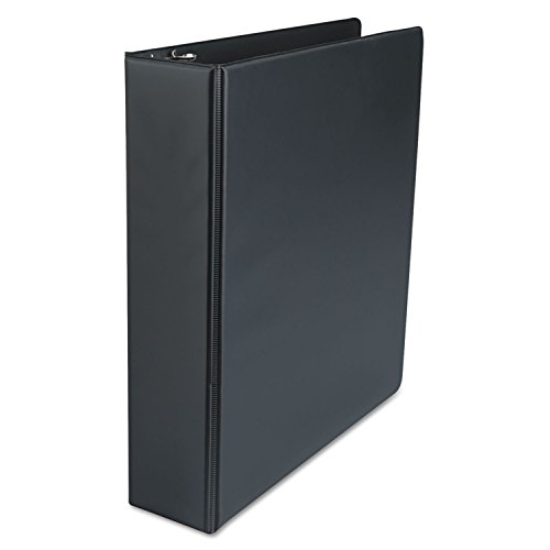 Classeur à anneaux en daim noir élégant pour ranger vos documents de bureau, lot de 4