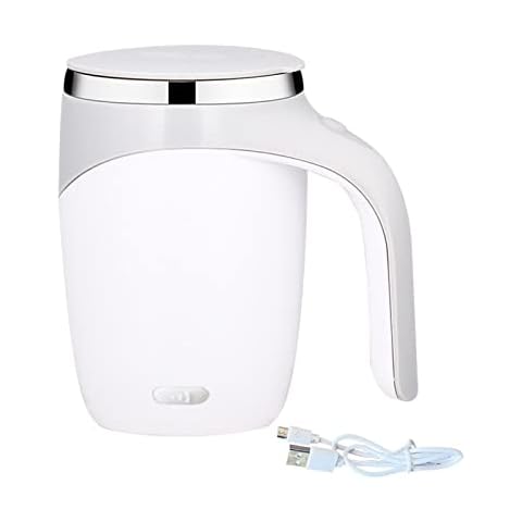 SANON Selbstrührende Kaffeetasse, mit Deckel Cover