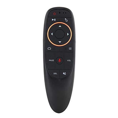 DIFOD Air Remote Mouse Compatible for Android Smart TV Box – G10 2.4G Voice Air Fly Mouse & G10 6 Axis Gyroscope IR (Black, G10 DHV-RMT-0224)
